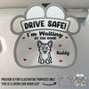 Custom Car Visor Clip - Personalized Birthday Gifts For Dog Cat Lovers, Dog Dad And Mom, Cat Owners - Drive Safe, Love Waits