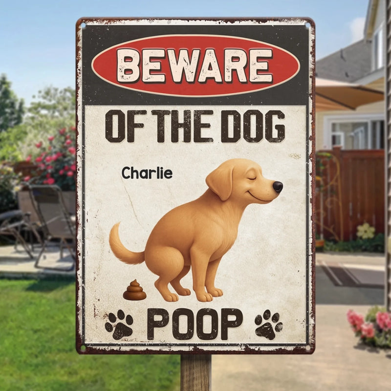 Custom Home Decor Metal Sign - Personalized  Birthday Gifts For Dog Lovers, Dog Dad And Mom - Tail Wagging, Trap Set