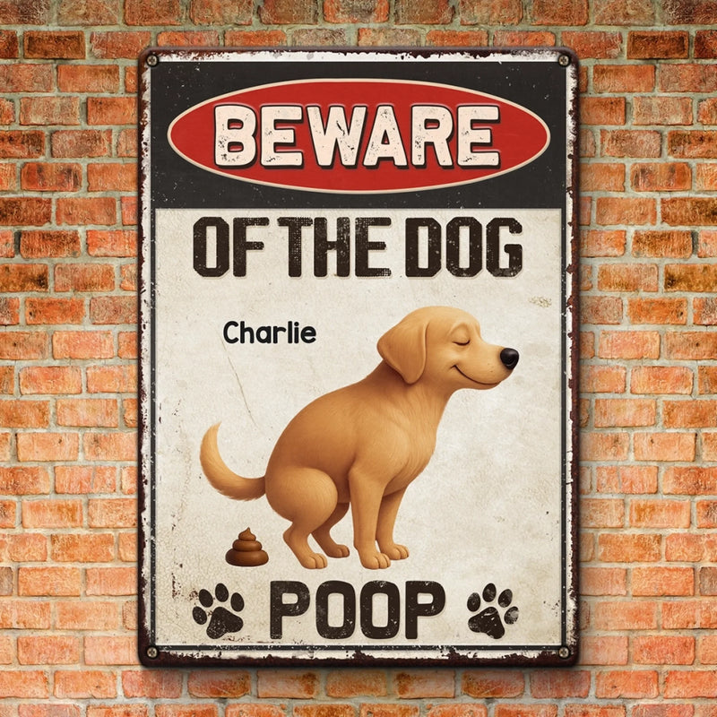 Custom Home Decor Metal Sign - Personalized  Birthday Gifts For Dog Lovers, Dog Dad And Mom - Tail Wagging, Trap Set