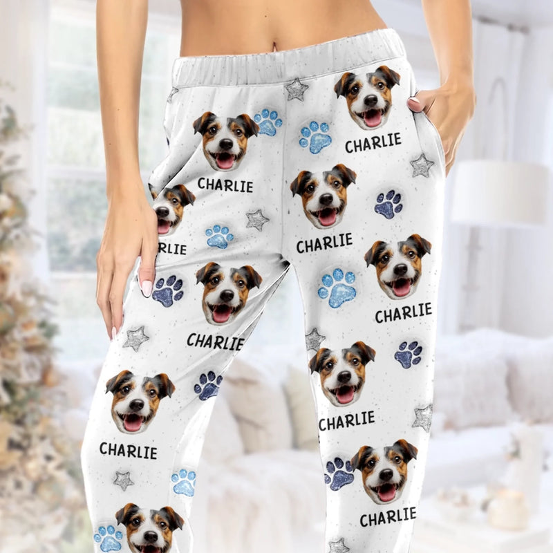 Custom Photo Pajama Pants - Personalized Birthday Gifts For Dog Cat Lovers, Dog Dad And Mom, Cat Owners - Sleep Happy, Wake Furry