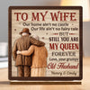 Custom 2-Layered Wooden Plaque - Personalized Anniversary Wedding Gifts For Husband And Wife, Him And Her - Our Bond Feels Natural
