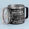 Custom 14oz Stainless Steel Tumbler With Handle -  Personalized Birthday Gifts For Dad, Brother, Sister, Kids - Love In Every Sip