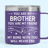 Custom 14oz Stainless Steel Tumbler With Handle -  Personalized Birthday Gifts For Dad, Brother, Sister, Kids - Love In Every Sip
