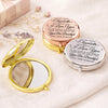 Custom Compact Mirror - Personalized Anniversary Wedding Gifts For Husband And Wife, Him And Her - Us Feels Like Home