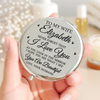 Custom Compact Mirror - Personalized Anniversary Wedding Gifts For Husband And Wife, Him And Her - Us Feels Like Home