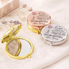 Custom Compact Mirror - Personalized Anniversary Wedding Gifts For Husband And Wife, Him And Her - You And Me Always