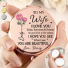 Custom Compact Mirror - Personalized Anniversary Wedding Gifts For Husband And Wife, Him And Her - You And Me Always