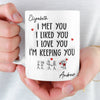 Custom 3D Inflated Effect Printed Mug - Personalized Anniversary Wedding Gifts For Husband And Wife, Him And Her - You Are My Peace
