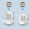 Custom 3D Inflated Effect Printed Mug - Personalized Anniversary Wedding Gifts For Husband And Wife, Him And Her - You Are My Peace
