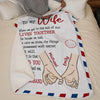 Custom Blanket - Personalized Anniversary Wedding Gifts For Husband And Wife, Him And Her - Love Built With Patience