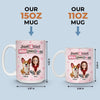 Custom Mug - Personalized Birthday Gifts For Dog Lovers, Dog Dad And Mom - Girl Surrounded By Dogs