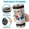 Custom Tumbler - Personalized Birthday Camping Gifts For Campers, Husband And Wife, Him And Her - Two Hearts One Campsite