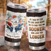 Custom Tumbler - Personalized Birthday Camping Gifts For Campers, Husband And Wife, Him And Her - Two Hearts One Campsite