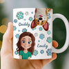 Custom 3D Inflated Effect Printed Mug - Personalized Birthday Gifts For Dog Cat Lovers, Dog Dad And Mom, Cat Owners - Paws Make Life Pop