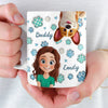 Custom 3D Inflated Effect Printed Mug - Personalized Birthday Gifts For Dog Cat Lovers, Dog Dad And Mom, Cat Owners - Paws Make Life Pop