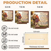 Custom 2-Layered Wooden Plaque - Personalized Anniversary Wedding Gifts For Husband And Wife, Him And Her - Better With You