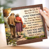 Custom 2-Layered Wooden Plaque - Personalized Anniversary Wedding Gifts For Husband And Wife, Him And Her - Better With You