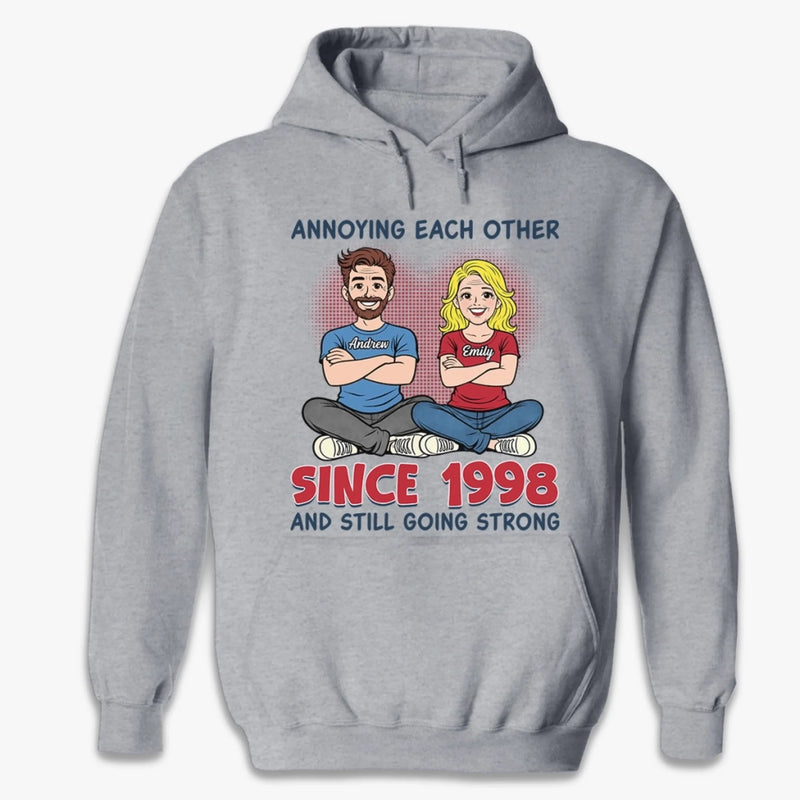 Custom Unisex T-shirt, Premium T-shirt, Hoodie - Personalized Anniversary Wedding Gifts For Husband And Wife, Him And Her - Our Love Holds Strong