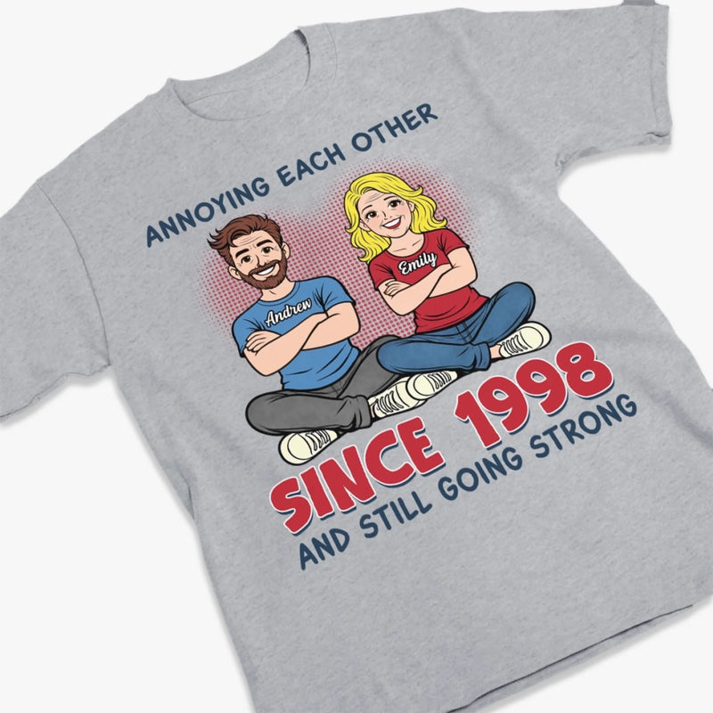 Custom Unisex T-shirt, Premium T-shirt, Hoodie - Personalized Anniversary Wedding Gifts For Husband And Wife, Him And Her - Our Love Holds Strong