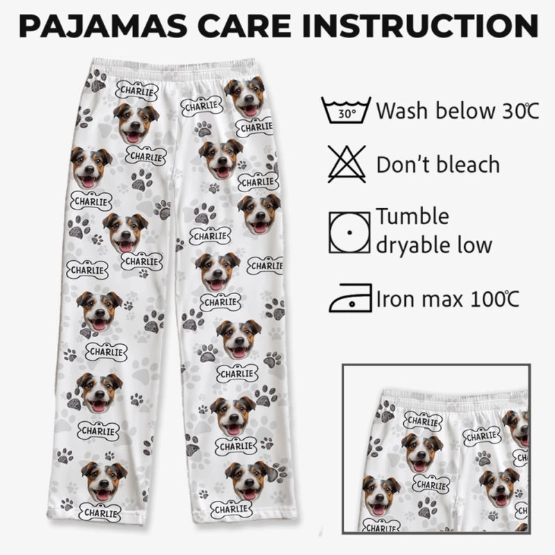Custom Photo Pajama Pants - Personalized Birthday Gifts For Dog Cat Lovers, Dog Dad And Mom, Cat Owners - Fur Baby Energy Only
