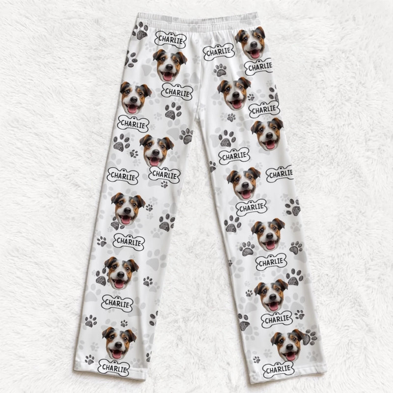 Custom Photo Pajama Pants - Personalized Birthday Gifts For Dog Cat Lovers, Dog Dad And Mom, Cat Owners - Fur Baby Energy Only