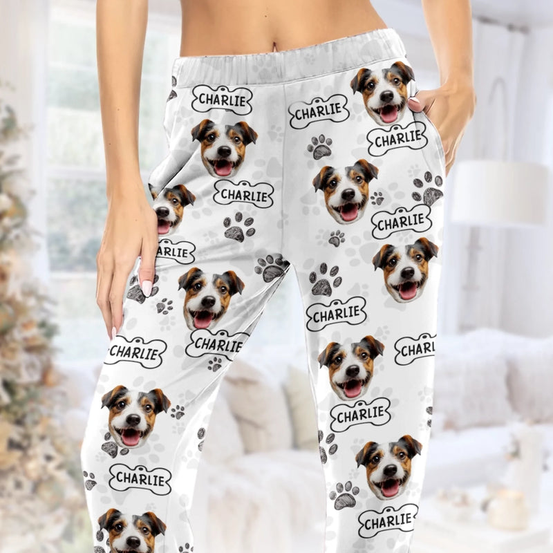 Custom Photo Pajama Pants - Personalized Birthday Gifts For Dog Cat Lovers, Dog Dad And Mom, Cat Owners - Fur Baby Energy Only