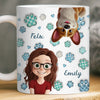 Custom 3D Inflated Effect Printed Mug - Personalized Birthday Gifts For Dog Cat Lovers, Dog Dad And Mom, Cat Owners - Paws Make Life Pop