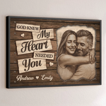 Custom Photo Horizontal Poster - Personalized Anniversary Wedding Gifts For Husband And Wife, Him And Her - You Make My Days Lighter