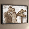 Custom Photo Horizontal Poster - Personalized Anniversary Wedding Gifts For Husband And Wife, Him And Her - Love Chosen Again Today