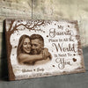 Custom Photo Horizontal Canvas - Personalized Anniversary Wedding Gifts For Husband And Wife, Him And Her - You Are My Peace
