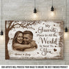 Custom Photo Horizontal Canvas - Personalized Anniversary Wedding Gifts For Husband And Wife, Him And Her - You Are My Peace