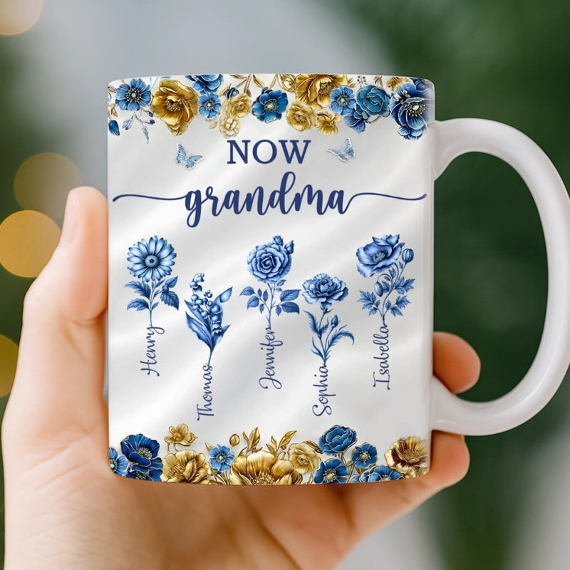 Custom Mug - Personalized Birthday Gifts For Mom, Grandma - Heart Full Of Love