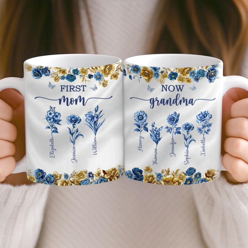 Custom Mug - Personalized Birthday Gifts For Mom, Grandma - Heart Full Of Love
