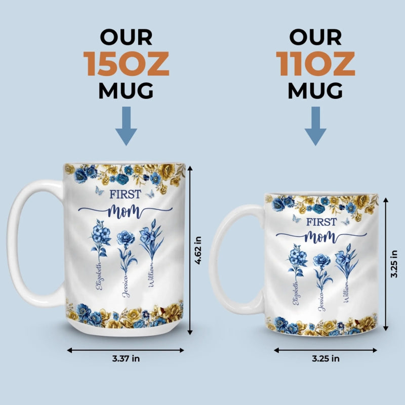 Custom Mug - Personalized Birthday Gifts For Mom, Grandma - Heart Full Of Love
