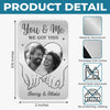 Custom Photo Aluminum Wallet Card - Personalized Anniversary Wedding Gifts For Husband And Wife, Him And Her - Love Built With Patience