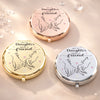 Custom Compact Mirror - Personalized Birthday Gifts For Mom, Daughter - Forever My Daughter, Always My Friend