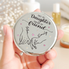 Custom Compact Mirror - Personalized Birthday Gifts For Mom, Daughter - Forever My Daughter, Always My Friend