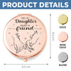 Custom Compact Mirror - Personalized Birthday Gifts For Mom, Daughter - Forever My Daughter, Always My Friend