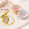 Custom Compact Mirror - Personalized Birthday Gifts For Daughter - My Daughter, My Forever Love