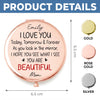 Custom Compact Mirror - Personalized Birthday Gifts For Daughter - My Daughter, My Forever Love