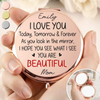 Custom Compact Mirror - Personalized Birthday Gifts For Daughter - My Daughter, My Forever Love