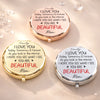 Custom Compact Mirror - Personalized Birthday Gifts For Daughter - My Daughter, My Forever Love