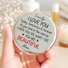 Custom Compact Mirror - Personalized Birthday Gifts For Daughter - My Daughter, My Forever Love