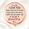 Custom Compact Mirror - Personalized Birthday Gifts For Daughter - My Daughter, My Forever Love