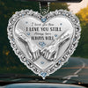 Custom Acrylic Car Ornament - Personalized Anniversary Wedding Gifts For Husband And Wife, Him And Her - You And Me Feels Right