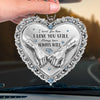 Custom Acrylic Car Ornament - Personalized Anniversary Wedding Gifts For Husband And Wife, Him And Her - You And Me Feels Right