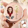 Custom Compact Mirror - Personalized Birthday Gifts For Daughter - Love She Can Carry Close