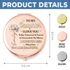 Custom Compact Mirror - Personalized Birthday Gifts For Daughter - My Forever Reason To Smile
