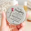 Custom Compact Mirror - Personalized Birthday Gifts For Daughter - A Daughter, My Sweetest Forever