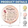 Custom Compact Mirror - Personalized Birthday Gifts For Daughter - Always My Girl, Forever Loved